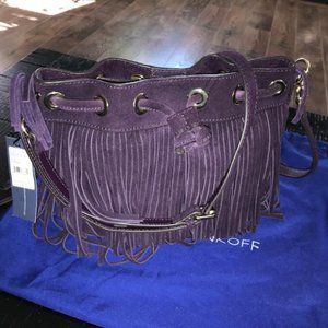 NWT Rebecca Minkoff Suede Fiona Mini Bucket Bag